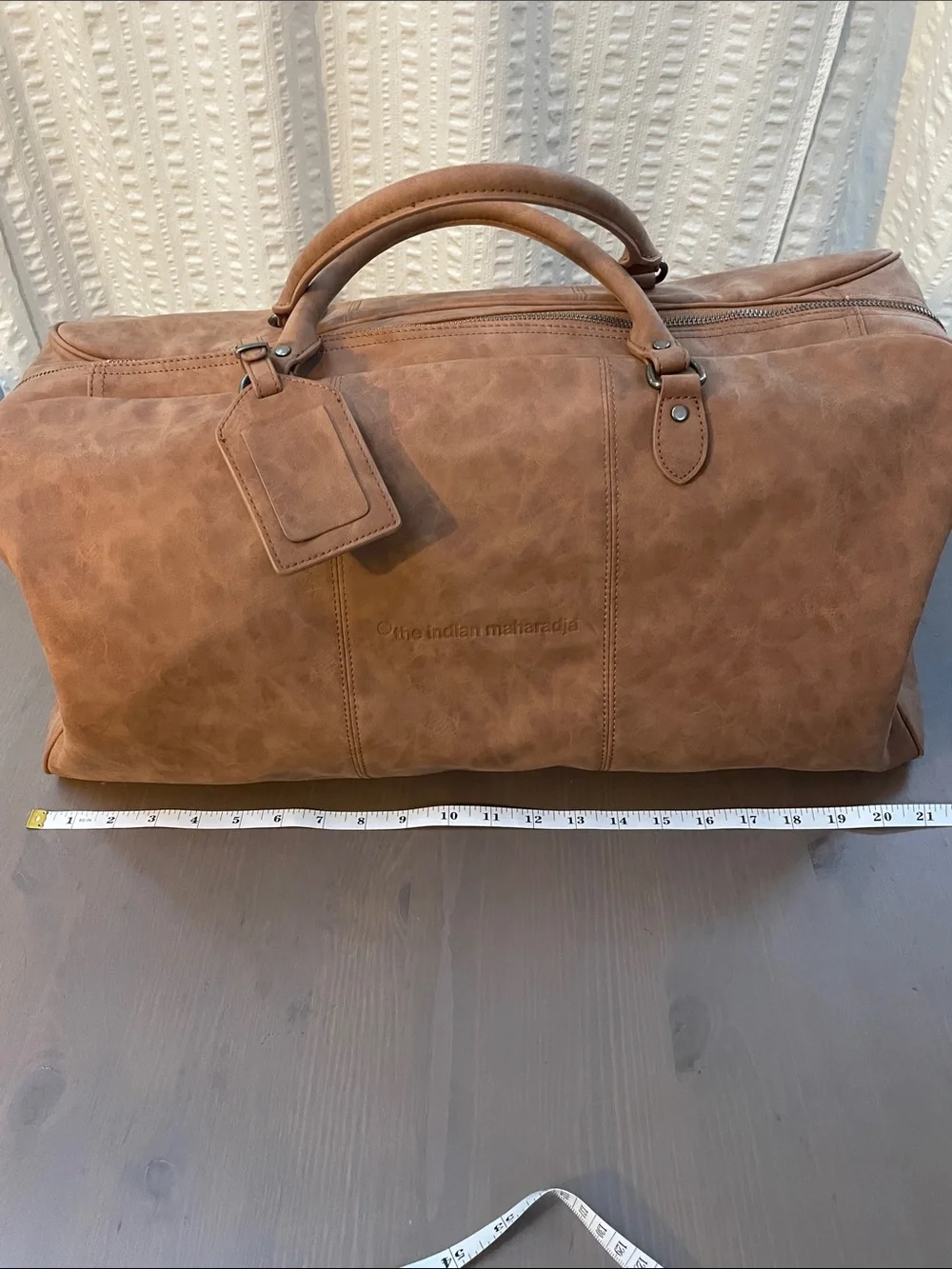 Indian Maharadja Retro Weekender Bag Golden Oldie Duffle Travel Gym Carry On